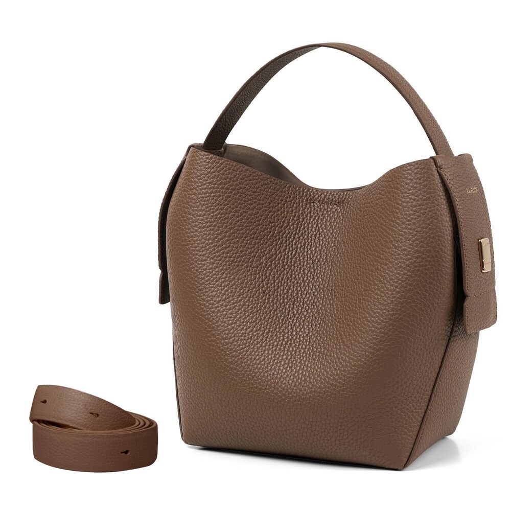5775 LA FESTIN Leather Purse Small Bags : Brown Shoulder Handbags Crossbody